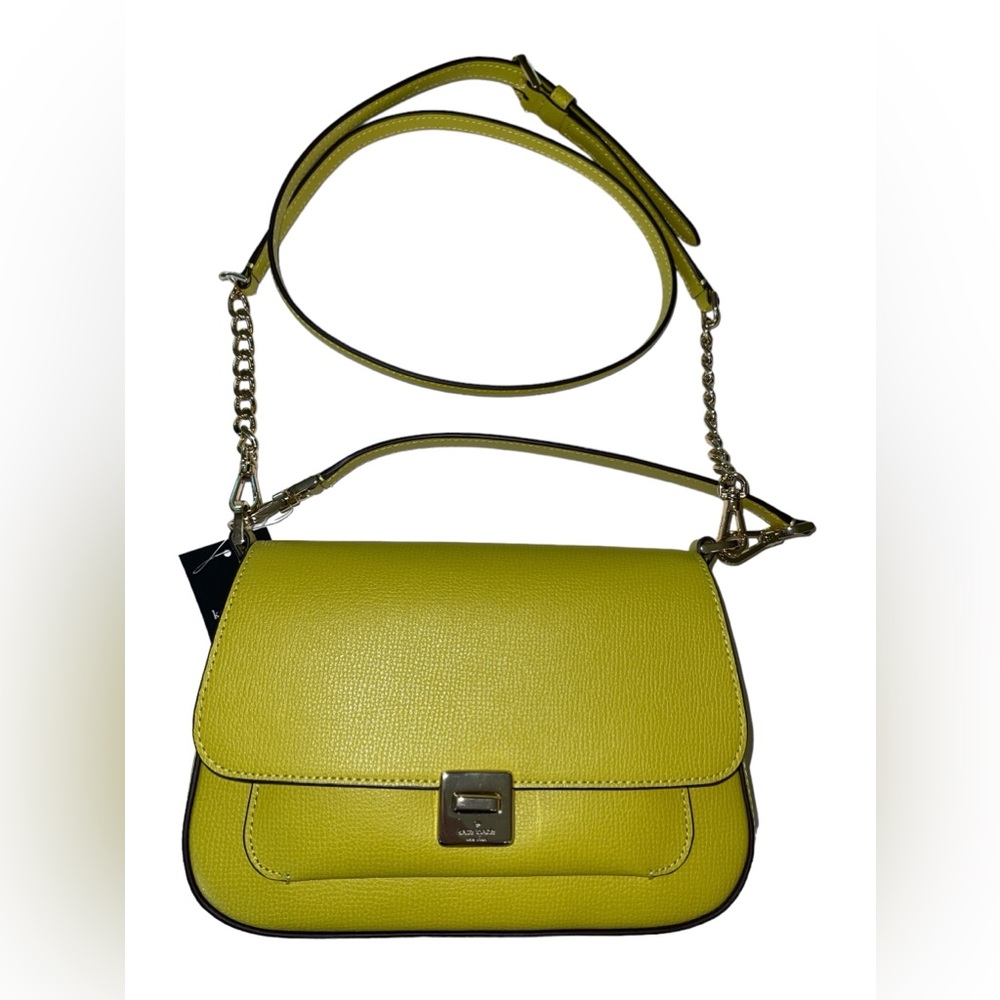 kate spade Phoebe Leather Lime Color Crossbody Bag NWT - Picture 9 of 17